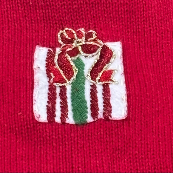 Vintage Tiara International Christmas Collection Zip Up Sweater Cardigan 2X - Picture 5 of 16